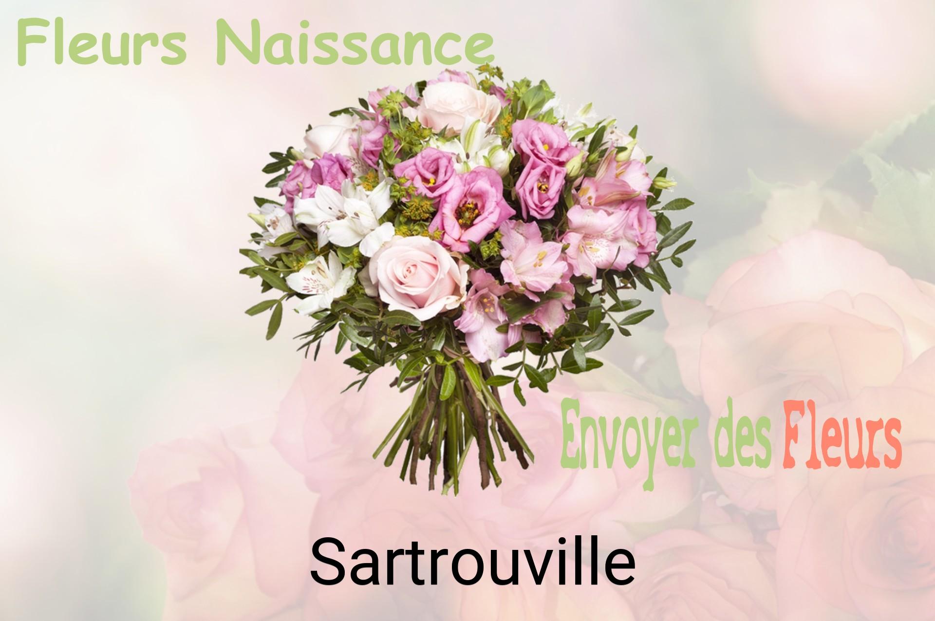 Bouquet de fleurs de naissance livré à Sartrouville